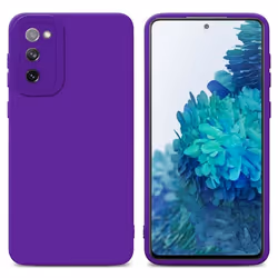 Coque pour Samsung Galaxy S20 FE en FLUID VIOLET FONCÉ Housse Etui Case Cover en Silicone TPU flexible Protection