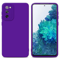 Coque pour Samsung Galaxy S20 FE en FLUID VIOLET FONCÉ Housse Etui Case Cover en Silicone TPU flexible Protection