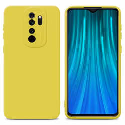 Coque pour Xiaomi RedMi NOTE 8 PRO en FLUID JAUNE Housse Etui Case Cover en Silicone TPU flexible Protection