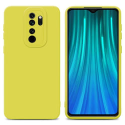 Coque pour Xiaomi RedMi NOTE 8 PRO en FLUID JAUNE Housse Etui Case Cover en Silicone TPU flexible Protection