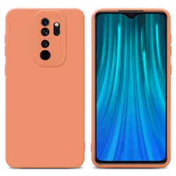 Coque pour Xiaomi RedMi NOTE 8 PRO en FLUID ORANGE CLAIR Housse Etui Case Cover en Silicone TPU flexible Protection