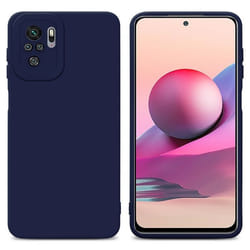 Coque pour Xiaomi RedMi NOTE 10 4G / RedMi NOTE 10S en FLUID BLEU FONCÉ Housse Etui Case Cover en Silicone TPU flexible Protection