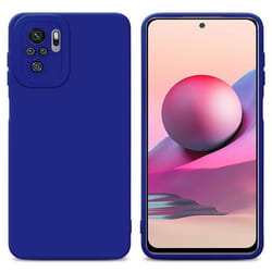 Coque pour Xiaomi RedMi NOTE 10 4G / RedMi NOTE 10S en FLUID BLEU Housse Etui Case Cover en Silicone TPU flexible Protection