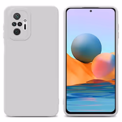 Coque pour Xiaomi RedMi NOTE 10 PRO en FLUID BLANC Housse Etui Case Cover en Silicone TPU flexible Protection