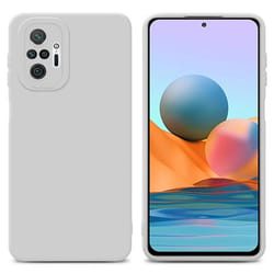 Coque pour Xiaomi RedMi NOTE 10 PRO en FLUID BLANC Housse Etui Case Cover en Silicone TPU flexible Protection