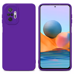 Coque pour Xiaomi RedMi NOTE 10 PRO en FLUID VIOLET FONCÉ Housse Etui Case Cover en Silicone TPU flexible Protection