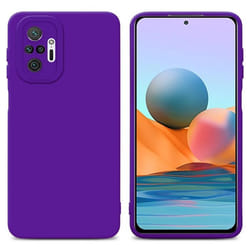 Coque pour Xiaomi RedMi NOTE 10 PRO en FLUID VIOLET FONCÉ Housse Etui Case Cover en Silicone TPU flexible Protection