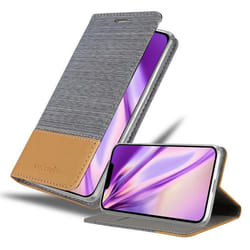 Coque pour Apple iPhone 14 PLUS Housse en GRIS CLAIR MARRON Etui Case Cover Protection fermeture magnétique