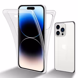 Coque pour Apple iPhone 14 PRO MAX Etui en TRANSPARENT Housse Etui Case Cover 360° Full Body Protection protection décran