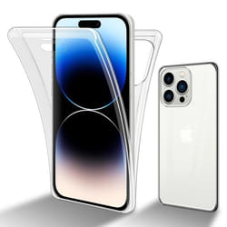 Coque pour Apple iPhone 14 PRO MAX Etui en TRANSPARENT Housse Etui Case Cover 360° Full Body Protection protection décran