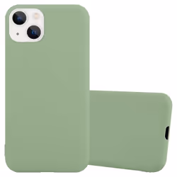 Coque pour Apple iPhone 14 Etui en CANDY VERT PASTEL Housse Case Cover Protection Silicone TPU Case