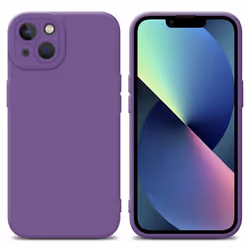 Coque pour Apple iPhone 14 PLUS en FLUID VIOLET MAT Housse Etui Case Cover en Silicone TPU flexible Protection
