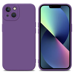 Coque pour Apple iPhone 14 PLUS en FLUID VIOLET MAT Housse Etui Case Cover en Silicone TPU flexible Protection