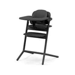 Cybex - Chaise haute évolutive - Pack 3 en 1 - lemo 2 - Noir - Réglable en hauteur et en profondeur - Set bébé inclus