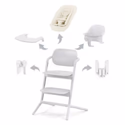 CYBEX Lemo 4-in-1 Chaise haute multifonctionnelle Siège rembourré Blanc - Vue supplémentaire 2