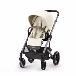 CYBEX Balios S Lux, Ciel de lit, Diable léger, unisexe, Roues pleines, Pliable, Beige