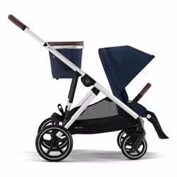 CYBEX Gazelle S, Ciel de lit, Poussette classique, Unisexe, Pliable, Bleu, Argent