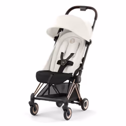 CYBEX Coya, Ciel de lit, Poussette classique, Unisexe, Pliable, Or rose, Blanc