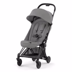 CYBEX Coya, Ciel de lit, Poussette classique, Unisexe, Pliable, Noir, Gris