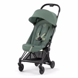 CYBEX Coya, Ciel de lit, Poussette classique, Unisexe, Pliable, Noir, Vert