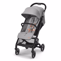 CYBEX Beezy, Ciel de lit, Poussette classique, Unisexe, Pliable, Noir, Gris