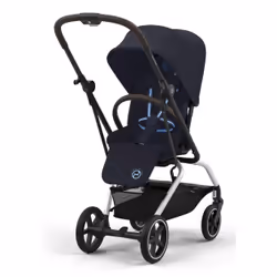 CYBEX Eezy S Twist+2, Ciel de lit, Poussette classique, Pliable, Bleu foncé
