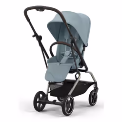 CYBEX Eezy S Twist+2, Ciel de lit, Poussette classique, Pliable, Noir, Bleu