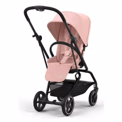 CYBEX Eezy S Twist+2, Ciel de lit, Poussette classique, Pliable, Noir, Rose