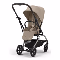 CYBEX Eezy S Twist+2, Ciel de lit, Poussette classique, Pliable, Beige, Noir
