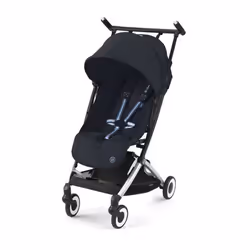 CYBEX Libelle, Ciel de lit, Poussette avec système de voyage, unisexe, Pliable, Bleu, Argent