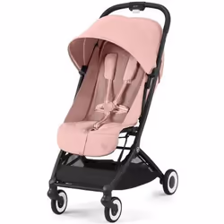 CYBEX Orfeo, Ciel de lit, Poussette avec système de voyage, unisexe, Pliable, Noir, Rose