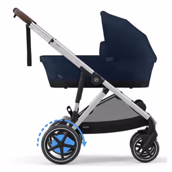 CYBEX e-Gazelle S Poussette classique 1 siège(s) Bleu, Argent