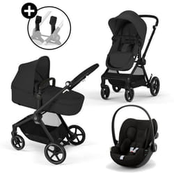 CYBEX Poussette trio EOS PLUS + Cloud G : poussette convertible + siège auto naissance allongeable+nacelle transformable en assise
