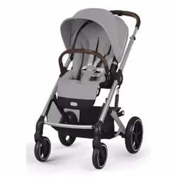 CYBEX Balios S Lux, Ciel de lit, Poussette classique, Unisexe, Pliable, Gris, Argent