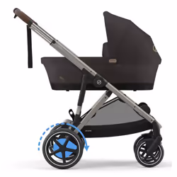 CYBEX e-Gazelle S Poussette classique 1 siège(s) Marron, Chocolat