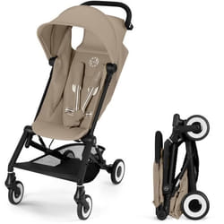 Poussette canne ultra-compacte Agis CYBEX - 5 à 22 kg (6 mois - 4 ans) - poussette légère 63 kg - compatible avion - Almond Beige