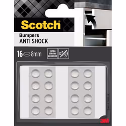 3M SP91A57, Élastomère, Transparent, Monochromatique, 8 mm, 8 mm, 16 pièce(s)