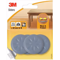 3M SP62A09, Gris, Rond, 4 cm, 4 pièce(s)