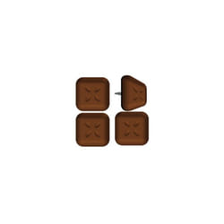 Scotch - Lot de 4 patins adhésifs alvéolé eur 24 x 24 mm, marron