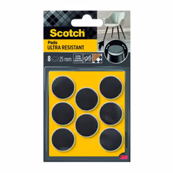 Scotch - patin bi-mat adhesif 25mm 8pce