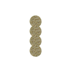 Lot de 4 patins caoutchouc naturel non adhésif diam. 60 mm - Scotch