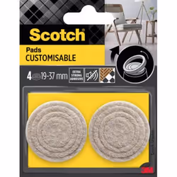 3M SP91A01, Beige, Feutrine, Rond, 4 pièce(s)