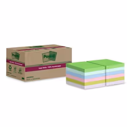 Post-It 7100284780, Carré, Bleu, Vert, Rose, Violet, Jaune, Papier, 100%, 46,7 mm, 46,7 mm