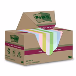 Post-It 7100284780 Carré Bleu, Vert, Rose, Violet, Jaune 70 feuilles Auto-adhésif