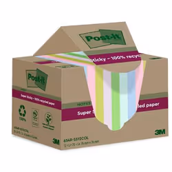 Post-It 7100284781 Carré Bleu, Vert, Rose, Violet, Jaune 70 feuilles Auto-adhésif