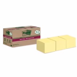 Post-It 7100284878, Rond, Jaune, Papier, 100%, 76 mm, 76 mm