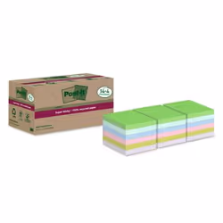 Post-It 7100284782, Carré, Bleu, Vert, Rose, Violet, Papier, 100%, 76 mm, 76 mm