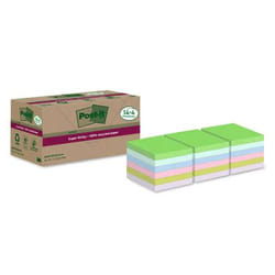 Post-It 7100284782 Carré Bleu, Vert, Rose, Violet 70 feuilles Auto-adhésif