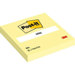 Post-It 654-CY Carré Jaune 100 feuilles Auto-adhésif