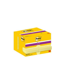Post-It 656-12SSCY Rectangle Jaune 90 feuilles Auto-adhésif